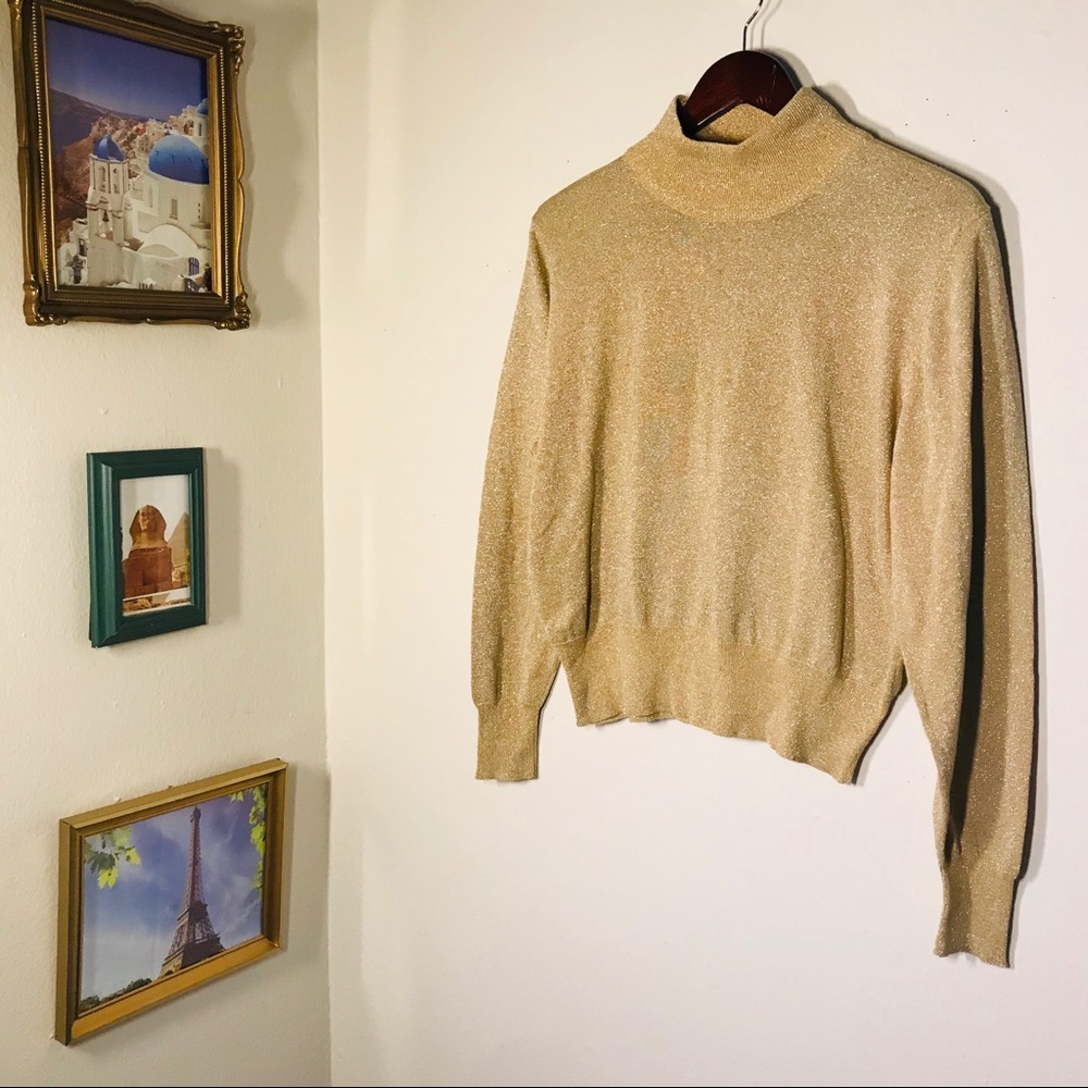 Bechemel Golden Mock Sweater